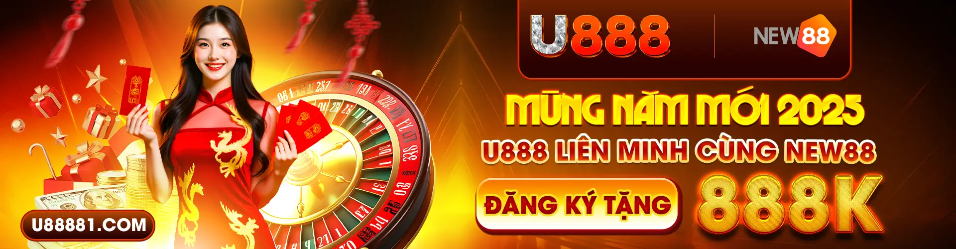 u888 banner năm mới 2025